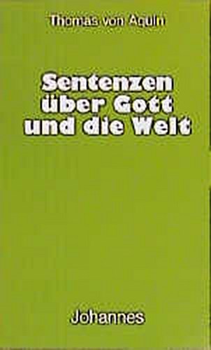 Sentenzen über gott - sentenzen, und