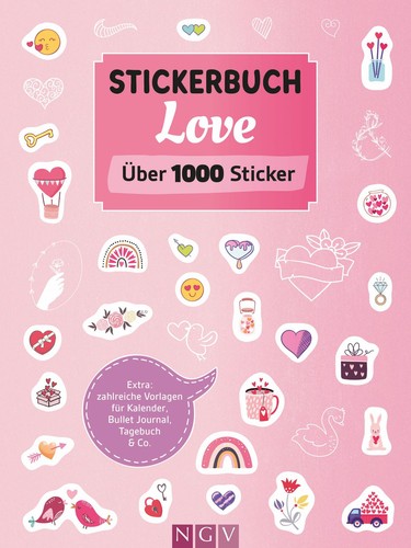 Stickerbuch love über 1000 - love,